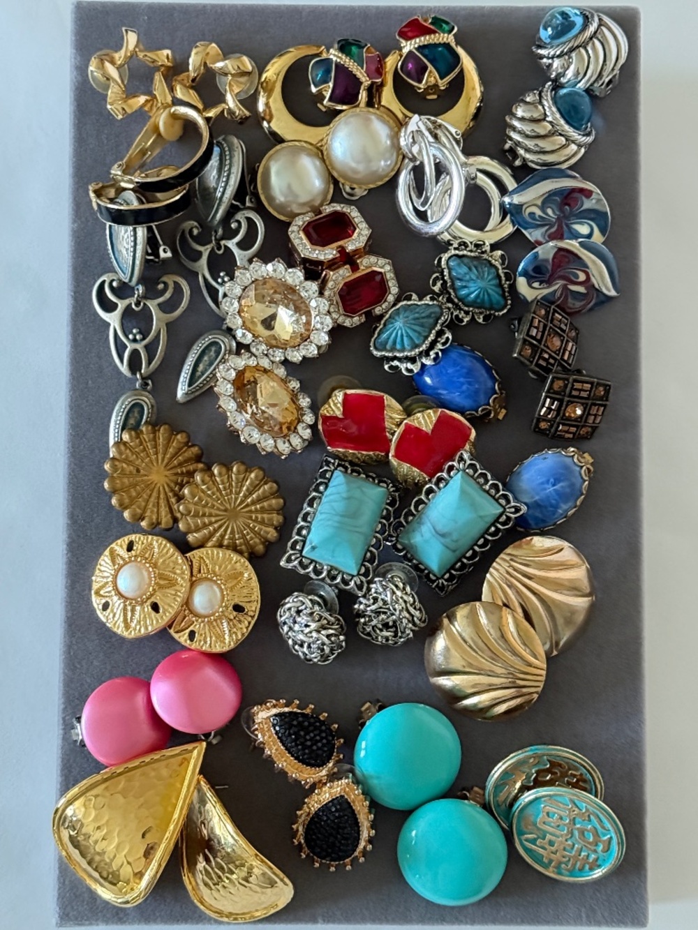 RESELLER LOT VINTAGE to NOW 24 Pairs Clips Posts All Styles